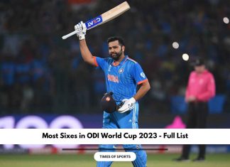 Most Sixes in ODI World Cup 2023
