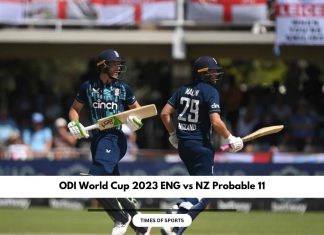ODI World Cup 2023 ENG vs NZ Probable 11