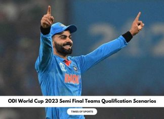 ODI World Cup 2023 Semi Final Teams Qualification Scenarios