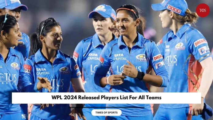 WPL 2024 Released Players List