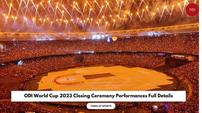 ODI World Cup 2023 Closing Ceremony Performances