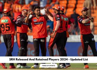 SRH Released And Retained Players 2024