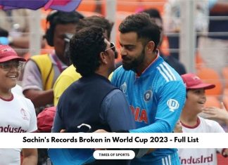 Sachin's Records Broken in World Cup 2023