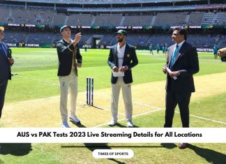 AUS vs PAK Tests 2023 Live Streaming