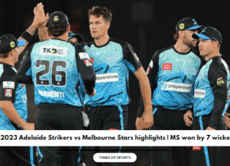 2023 Adelaide Strikers vs Melbourne Stars highlights