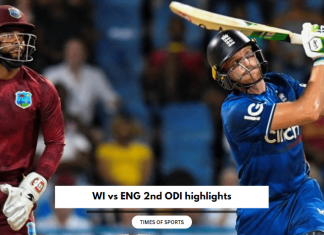 2023 WI vs ENG 2nd ODI highlights