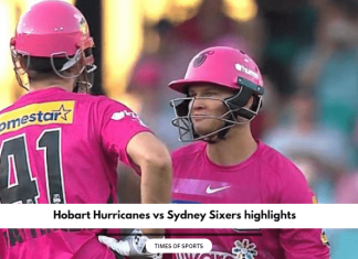 2023 Hobart Hurricanes vs Sydney Sixers highlights