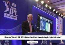 IPL 2024 Auction Live Streaming in South Africa