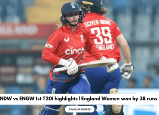 2023 INDW vs ENGW 1st T20I highlights