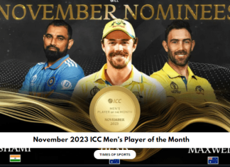 Men's Player of the Month November 2023 Nominees