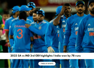 2023 SA vs IND 3rd ODI highlights