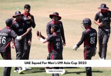 UAE Squad For Men's U19 Asia Cup 2023