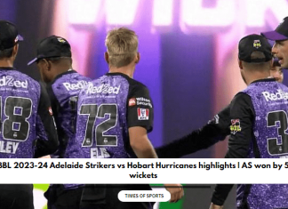 2023-24 Adelaide Strikers vs Hobart Hurricanes highlights