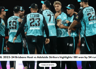 BBL 2023-24 Brisbane Heat vs Adelaide Strikers highlights