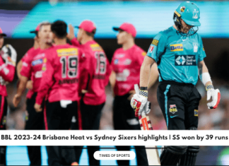 BBL 2023-24 Brisbane Heat vs Sydney Sixers highlights