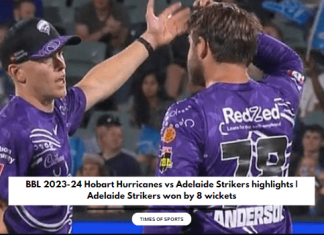 2023-24 Hobart Hurricanes vs Adelaide Strikers highlights