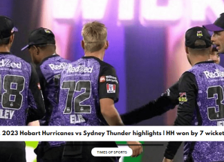 2023 Hobart Hurricanes vs Sydney Thunder highlights