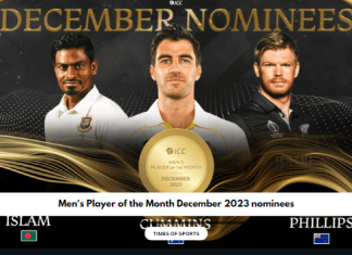 Men's Player of the Month December 2023 nominees