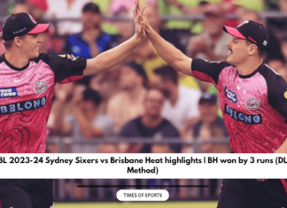 2023-24 Sydney Sixers vs Brisbane Heat highlights