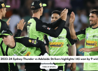 BBL 2023-24 Sydney Thunder vs Adelaide Strikers highlights