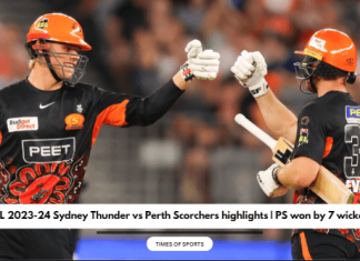 BBL 2023-24 Sydney Thunder vs Perth Scorchers highlights