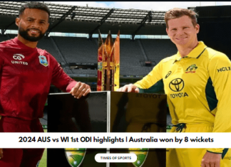 2024 AUS vs WI 1st ODI highlights