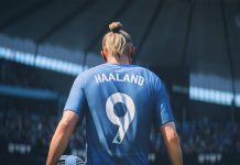 Erling Haaland in FC24 Game