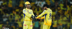 MS Dhoni and Ravindra Jadeja in IPL