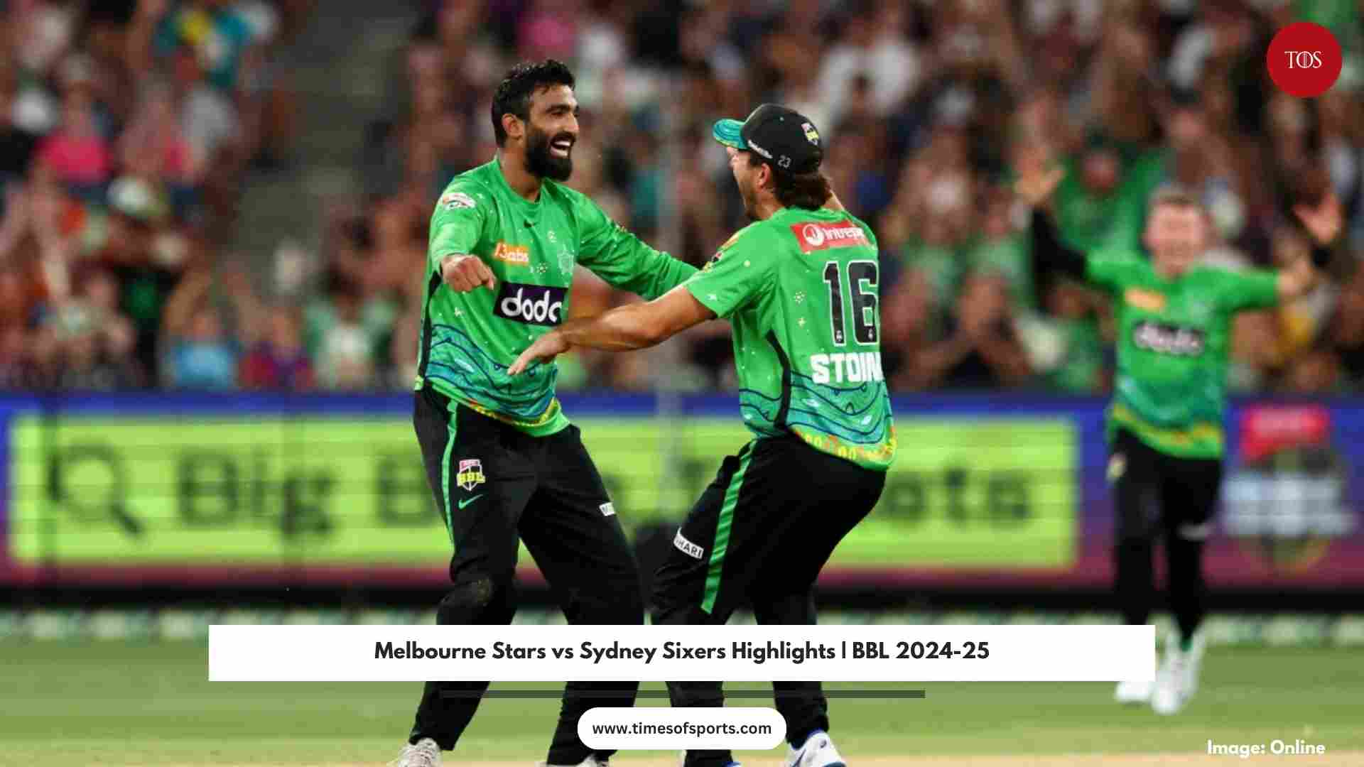 Melbourne Stars vs Sydney Sixers Highlights