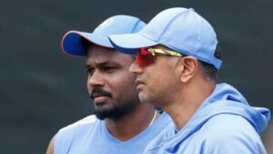 Sanju Samson and Rahul Dravid