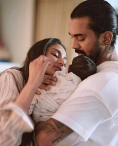 KL Rahul and Athiya Shetty with their Baby Girl
