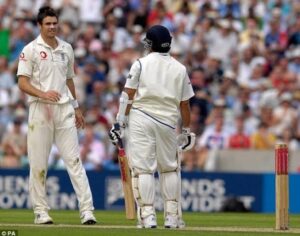 Sachin Tendulkar and James Anderson