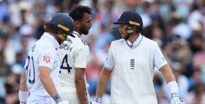 Prasidh Krishna and Joe Root