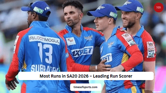 Most Runs in SA20 2026 – Leading Run Scorer Most Runs in SA20 2026 – Leading Run Scorer