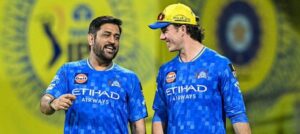 MS Dhoni and Dewald Brevis
