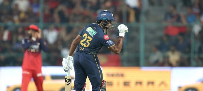 Sai Sudharsan Blitz, Jason Holder Cameo Power Gujarat Titans to 205/3 vs RCB Sai Sudharsan Blitz, Jason Holder Cameo Power Gujarat Titans to 205/3 vs RCB