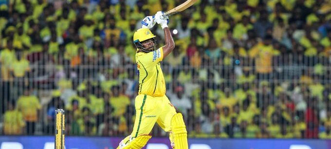 Sanju Samson Anchors CSK with Fifty After Three Early Wickets Sanju Samson Anchors CSK with Fifty After Three Early Wickets