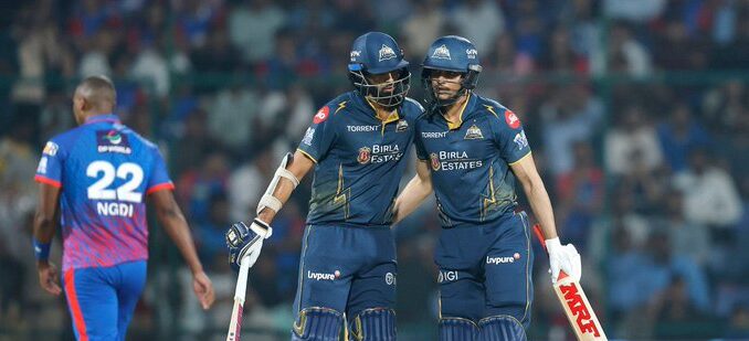 Gujarat Titans Ride on Fifties From Shubman Gill, Washington Sundar, Buttler to Reach 210/4 vs Delhi Capitals Gujarat Titans Ride on Fifties From Shubman Gill, Washington Sundar, Buttler to Reach 210/4 vs Delhi Capitals