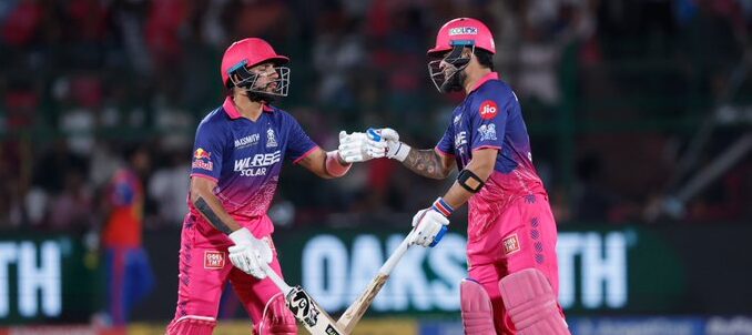 Riyan Parag-Jurel Anchors Rajasthan Royals Innings After Early Wickets Riyan Parag-Jurel Anchors Rajasthan Royals Innings After Early Wickets