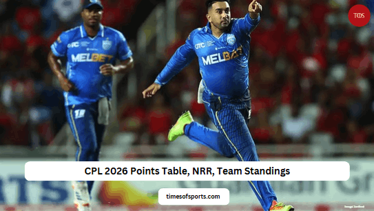 CPL 2026 Points Table, Team Standings