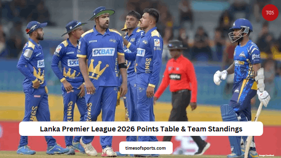 Lanka Premier League 2026 Points Table & Team Standings